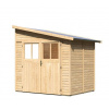 drevený domček KARIBU BOMLITZ 2 (68357) natur LG3096