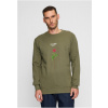 Lost Youth Rose Crewneck - olive XS