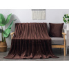 XPOSE® Mikroplyšová deka Exclusive - tmavo hnedá 150x200 cm, Mikroplyš