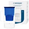 Sklenená filtračná kanvica Wessper D2 BOROSILICATE 3l modrá + filter