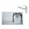 FRANKE SETN87 Kuchynský nerezový drez LLX 611/7,790x500 mm+batéria FC 3055.031 FRA 101.0650.598