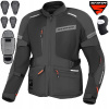 SHIMA ALPHA PÁNSKA TURISTICKÁ MOTOCYKLOVÁ BUNDA ČIERNA