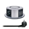 Solight PP120CW-PD20 3z + USB A+C 20W PD, Wireless 10W, výsuvný blok zásuvek, 2m, stříbrný