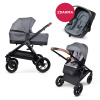 PETITE&MARS TRAILS Kombinovaný kočík Ultimate Grey + KIDDY Evolution Pro Moon Grey