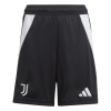 adidas Juventus Home Shorts 2024 2025 Juniors Black/White 11-12 Years