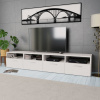 zahrada-XL TV skrinky 2 ks, kompozitné drevo 95x35x36 cm, biele 275110