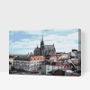 Vymalujsisam.sk Maľovanie podľa čísiel - Katedrála Petrov - Brno 2 Veľkosť: 40x60cm, Rám: Na plastovej doske