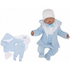 Detský komplet - Baby Set Zyzio & Zuzia 56 White, Blue 5 ks. (Bavlna pohodlný pot pre krst 56)