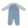 Dojčensky overal - PAJACYK JUDDLIES 60 modrá (Juddlies Organic Raglan PAJACYK BLUE NB)