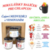 Mikulášsky balíček pre chlapcov - s Vašim textom - čajoví medvedíci (Originálni čajoví medvedíci)