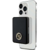 Indukčná power banka Guess MagSafe 4G Strassed Metal Logo 5W 3000mAh - čierna (Indukčná power banka Guess MagSafe 4G Strassed Metal Logo 5W 3000mAh - čierna)