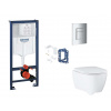 Grohe Rapid SL Set predstenovej inštalácie, klozetu, dosky SoftClose, tlačidla Skate Cosmopolitan a súpravy na vhadzovanie tabliet, chróm SANI11BB2139-GR