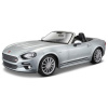 Bburago Bburago Plus Fiat 124 Spider 1:24 stříbrná metalíza