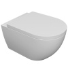 KIELLE Oudee závesné WC Rimless s hlbokým splachovaním, 360 x 530 mm + Softclose WC sedadlo, biela, 30102000
