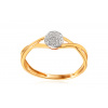 iZlato Forever Oslnivý diamantový prsteň Amora, 14K IZBR427