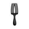 OLIVIA GARDEN Finger Brush Black Mini kefa na vlasy masážna 5-radová malá Black