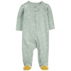 CARTERS CARTER'S Overal na zips Sleep&Play Green Floral Bee dievča 6m/ veľ. 68