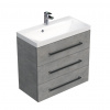 Swiss aqua technologies Koupelnová skříňka s umyvadlem SAT Cube Way 80x76,5x40 cm beton CUBE2803BE