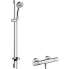 Hansgrohe Croma 100 - Multi sprchová súprava na stenu s termostatom Ecostat Comfort a sprchovou tyčou 90 cm, chróm 27085000