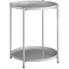 tectake 404197 odkladací stolík oxford 45,5x45,5x53cm - šedá