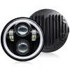 60W REFLEKTOR PREDNÁ MOTOCYKLOVÁ LAMPA 4-LED 5.75 palcov + certifikácia E9