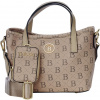 BERTOO Dámská kabelka Sara beige logo (SARACY0433X_BEIGELOGO)
