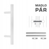 MPkovania FT - MADLO kód K10 Ø 35 mm UN pár Rozteč madla: 500 mm, Rozmer profilu madla: Ø 35 mm, Dĺžka: 700 mm