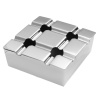 Onpira Nerezový popolník hranatý Rozmer: 104x104x42 mm