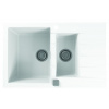 Alveus CADIT 70 kuchynský granitový drez so sifónom 79x50 - G-11 White 1131357