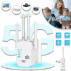 ZOSILŇOVAČ SIGNÁLU WIFI REPEATER ROUTER 1200 MB/S 2.4/5GHZ DVOJPÁSMOVÝ