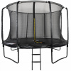 Trampolína so sieťou Emaj 366 cm FT 12 (365-374 cm) (ZÁHRADNÁ TRAMPOLÍNA ČIERNA 12m 3,66M E1022 EMAJ)
