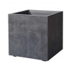 Deroma Kvetináč Millennium Cubo antracitový 39 x 39 x 39 cm