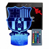 3D nočná LED USB lampa FC Barcelona