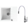 Set Alveus (dřez Cadit 10 White 11 + baterie Mintas Bílá/Chrom) SETA25082