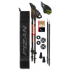 Fizan NW Revolution Pro red třídílné hole 2v1 - nordic walking, trekové bez odpružení