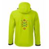 Folklórna bunda pánska softshellová s výšivkou vzoru ADAM folk vpredu a vzadu - Micro fleece Farba: 62-limetková, Veľkosť: XXL