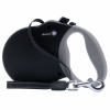 Alcott/Duncun Adventure Retractable Leash Black - reflexné navíjacie vodítko pre psa, čierne - S
