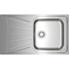 TEKA StarBright 50 E-XN 1B 1D X nerezový drez s odkvapávaciou plochou, obojstranný, horná montáž, 860 x 500 mm, oceľ nerezová matná, 115120028