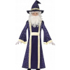 CHLAPČENSKÝ KOSTÝM MALÉHO ČARODEJNÍKA V NÁMORNÍCKEJ MODREJ KOSTÝM , ŠATY NA HALLOWEEN 146
