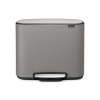 Brabantia Pedálový odpadkový kôš Brabantia BO 11l/23l sivý