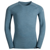 Bjorn M Merino T-shirt LS Smoke Blue S