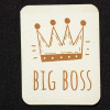 Štítok - Big boss Materiál/farba: Karamel kož.