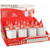 Kahance, sviečky - Elektrické sviečky LED LED 12 ks - červená (Kahance, sviečky - Elektrické sviečky LED LED 12 ks - červená)