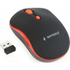 Gembird MUSW-4B-03-R/Cestovní/Optická/1 600 DPI/Bezdrátová USB/Černá-červená