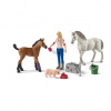 Schleich Farm World 42486 Vet visiting Mare and Foal