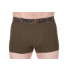 Fox Trenírky Boxer Shorts Kaki/Black 2 ks - M