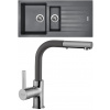 Set Sinks (dřez Perfecto 1000.1 Titanium 72 + baterie Enigma S Titanium 72) PE100172ENSGR72