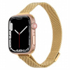 AppleKing tenký kovový remienok milánsky ťah pre Apple Watch 45 mm / 44 mm / 42 mm - zlatý - možnosť vrátiť tovar ZADARMO do 30tich dní