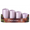 Emocio adventné stupne 4ks priemer 40mm exclusive mat. staroružové sviečky