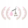 Hula obruč s cvočkami HMS HHW06 Pink (HULA HOP SKLADACÍ S HMOTNOSTNÝM HMS POČÍTAČOM)